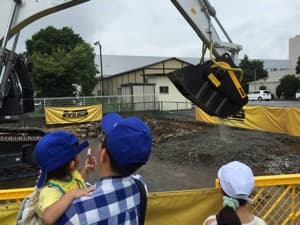 展示会でのmbクラッシャーバケット