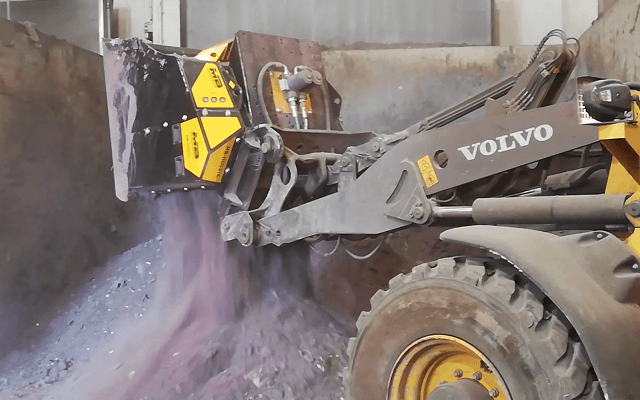 MB HDS314 Volvo L50 Italy recycling ashes and waste 2 (HDS314 recycling)