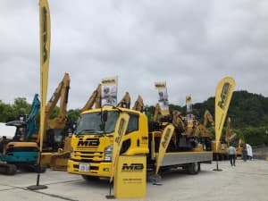 キャタピラーさいたま営業所での展示会に参加！