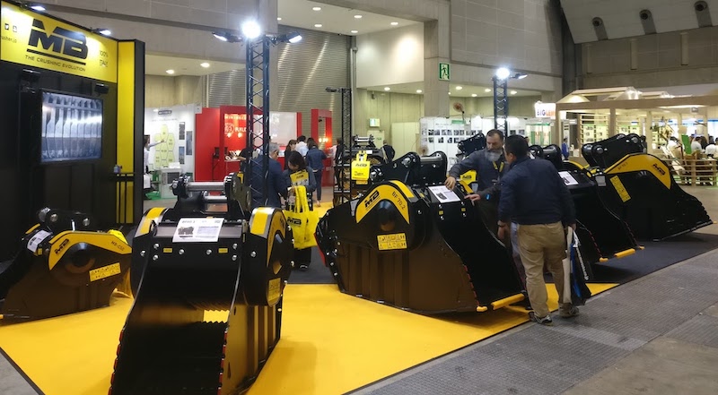 展示会でのバケットラインナップ